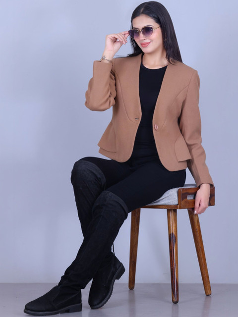 The Roadster Lifestyle Co Self Designed Spread Collar Crop Overcoat