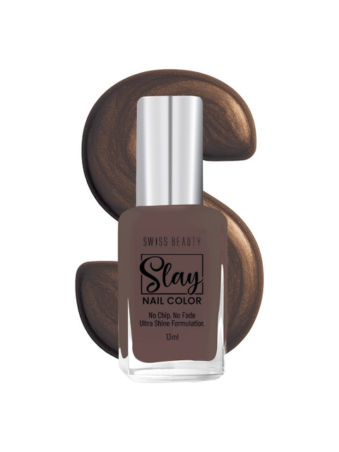 SWISS BEAUTY Slay Nail Polish 13ml - Burt Brown 411