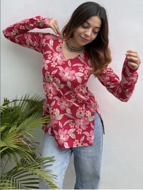 HERE&NOW Women Floral Printed Floral Kurta