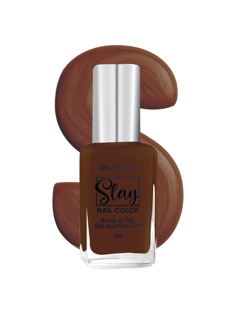 SWISS BEAUTY Slay Nail Polish 13ml - Mocha Ciao 413