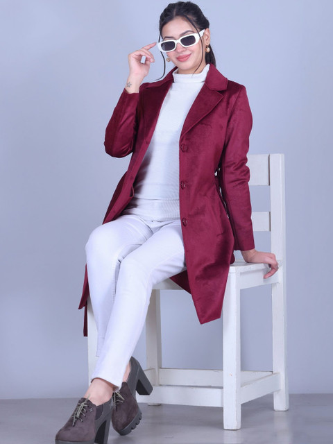 The Roadster Lifestyle Co Self Designed Notched Lapel Longline Overcoat