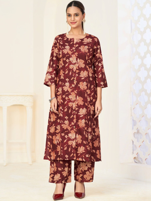 Larqi Printed Tunic With Trousers Co-Ords