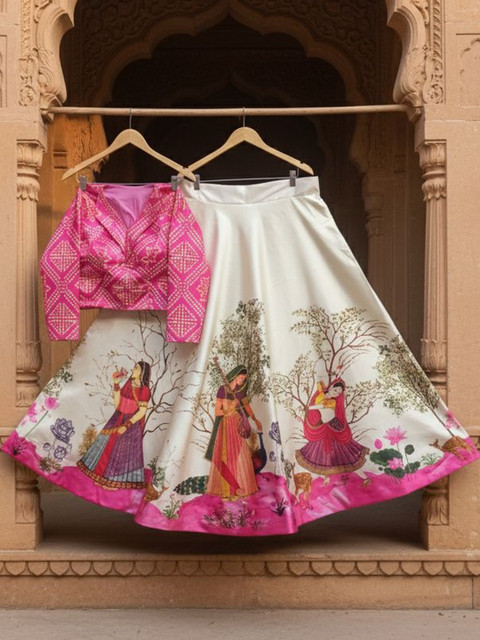 Kaizen TEXO FAB Printed Ready to Wear Lehenga &