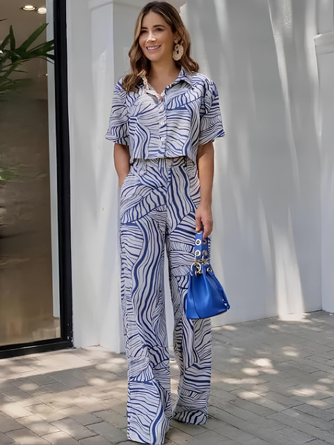 PUJIA MILLS Women Floral Printed Regular Top with Trousers