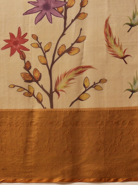 Silk Land Banarasi Soft Silk Zari Tissue With Digital Printed Saree - Image 7