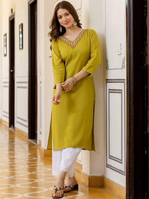 Pjyot by surhi Women Thread Work Kurta - Image 6