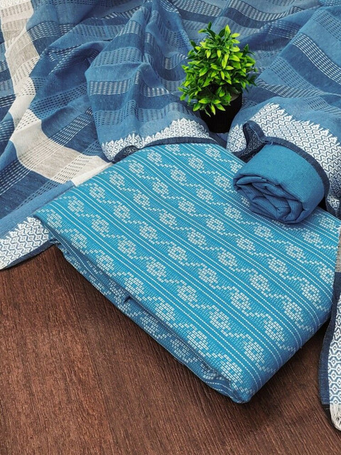 KALINI Pure Cotton Unstitched Dress Material