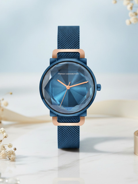 French Connection Women Dial & Stainless Steel Bracelet Style Straps Analogue Watch FCN0179UM