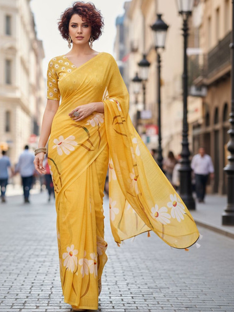 STYLE MODA Floral Saree