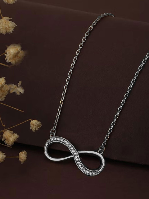 VAMA Rhodium-Plated Necklace - Image 3
