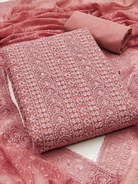 KALINI Embroidered Unstitched Dress Material