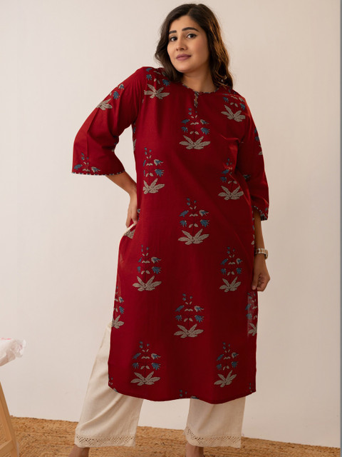 Glory Silk Women Floral Printed Indie Prints Kurta