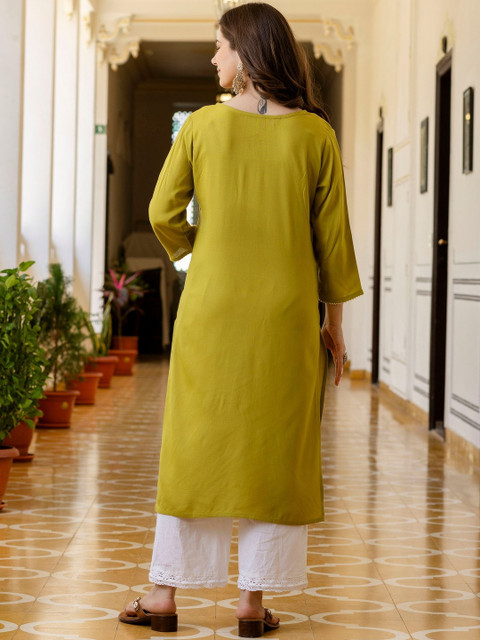 Pjyot by surhi Women Thread Work Kurta - Image 3