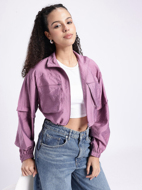 glitchez Crop Tailored Jacket