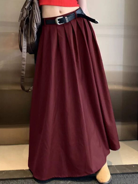 StyleCast x Revolte Flared Maxi Skirts