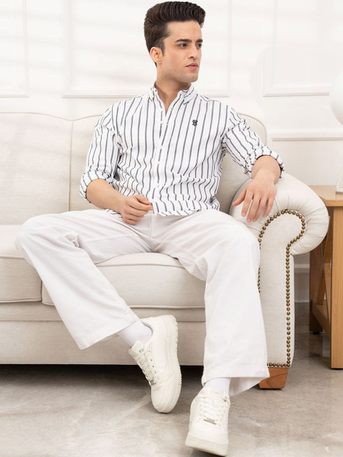 Red Tape Men Striped Casual Shirt