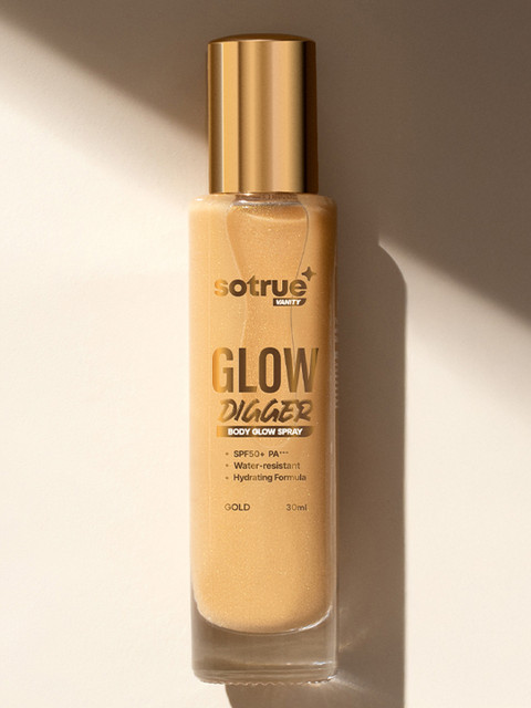 SOTRUE Glow Digger Body Spray For Hydrating & Illuminating - 30 ml - Gold