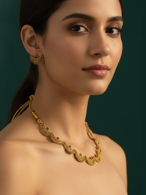 DURATI Gold-Plated Antique Necklace