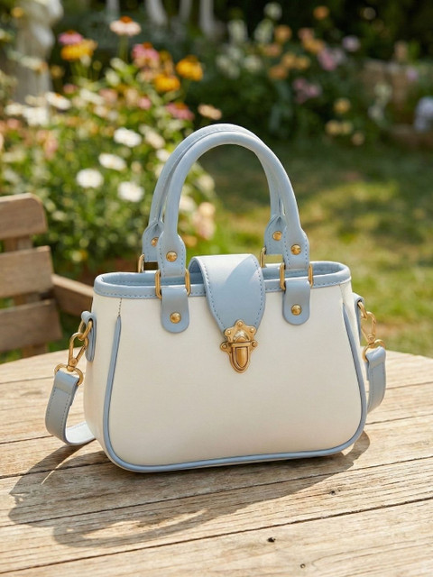 LIKE STYLE PU Structured Handheld Bag