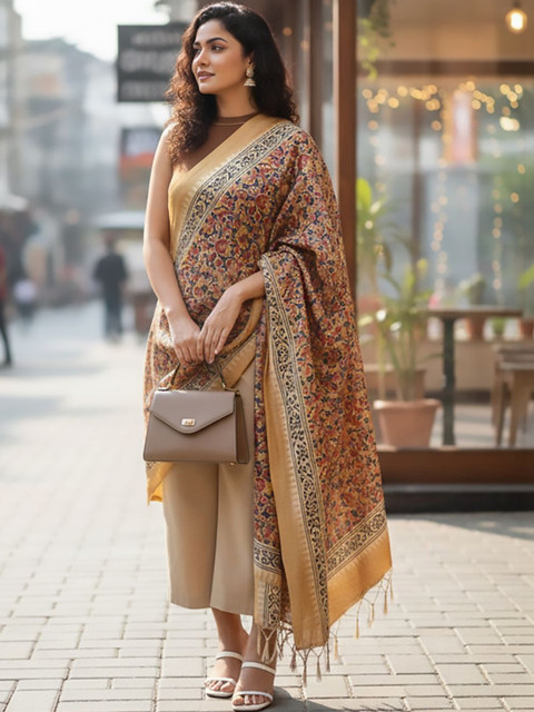 Sztori Printed Block Print Dupatta - Image 4