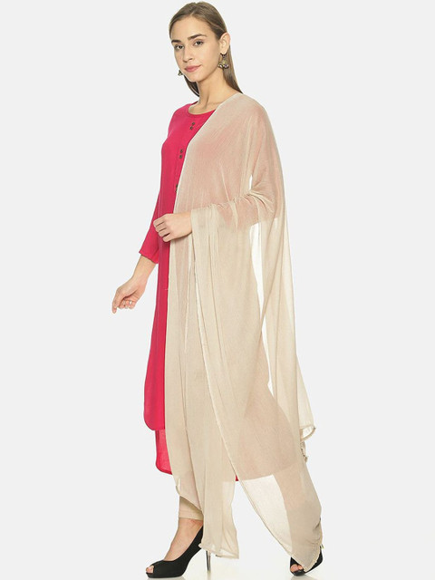 TWIN BIRDS Women Nylon Chiffon Lightweight Soft Dupatta - Image 3