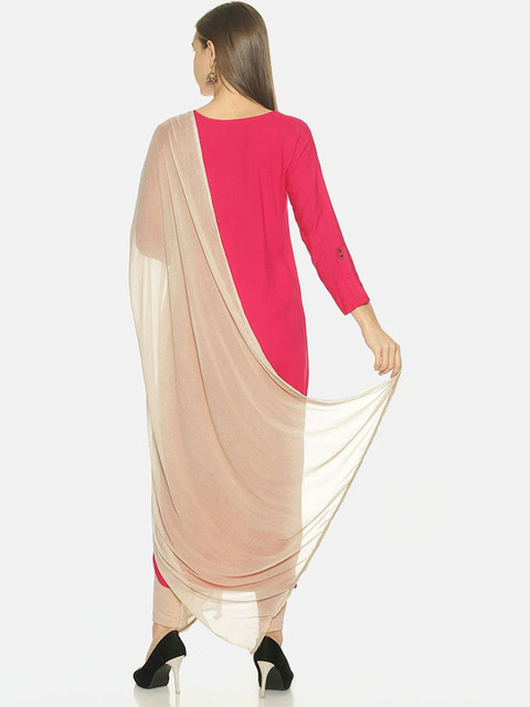 TWIN BIRDS Women Nylon Chiffon Lightweight Soft Dupatta - Image 4