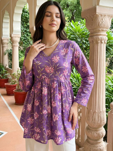 Anouk Mirage Floral Print Cotton Top