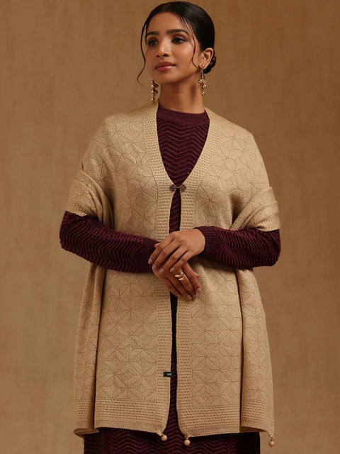 Soch Women Ethnic Motifs Woven Design Acrylic Shawl