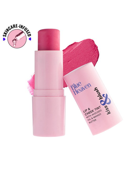 Blue Heaven Kiss & Blush Lip & Cheek Tint with Mango Butter & Avocado Oil - Flashy Pink
