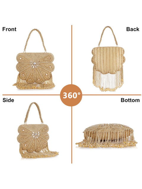 ROLEXO Embellished Potli Clutch - Image 6