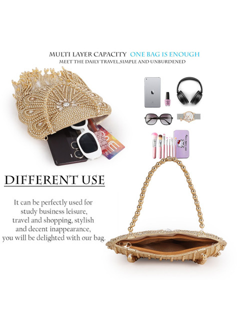 ROLEXO Embellished Potli Clutch - Image 7