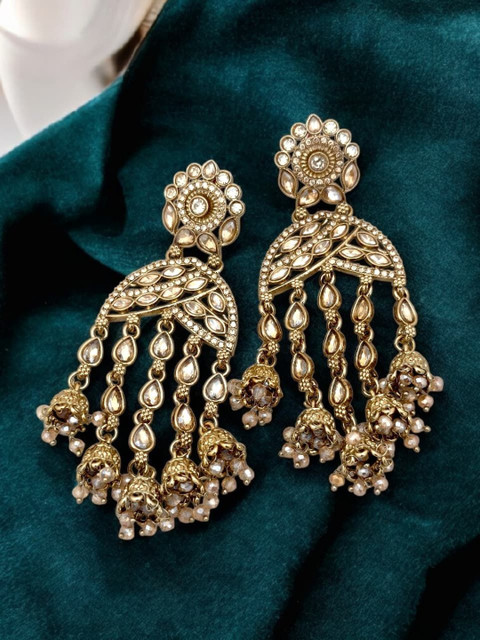 BFC - BUY FOR CHANGE Teardrop Shaped Jhumkas Earrings