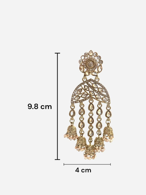 BFC - BUY FOR CHANGE Teardrop Shaped Jhumkas Earrings - Image 4