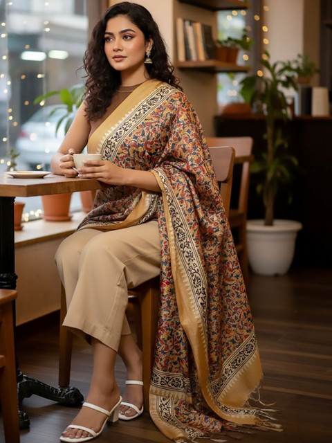 Sztori Printed Block Print Dupatta - Image 3