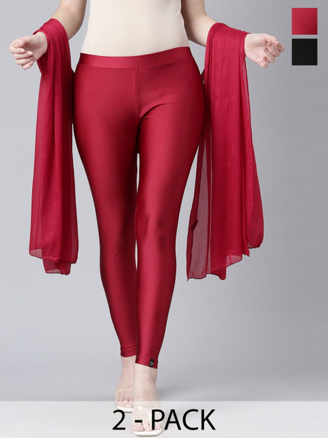 TWIN BIRDS Women Pack Of 2 Lightweight Nylon Shimmer Shawl