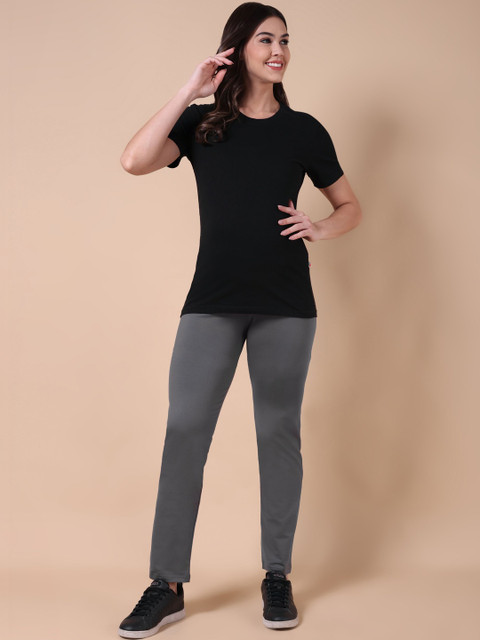 THE MAMA KLUB Women Original Tapered Fit High-Rise Maternity Trousers