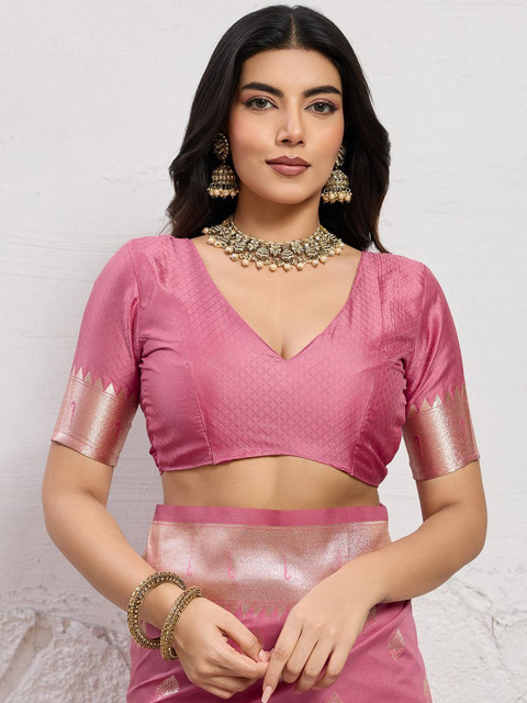 PBS PRINTS Ethnic Motifs Zari Art Silk Banarasi Saree - Image 7