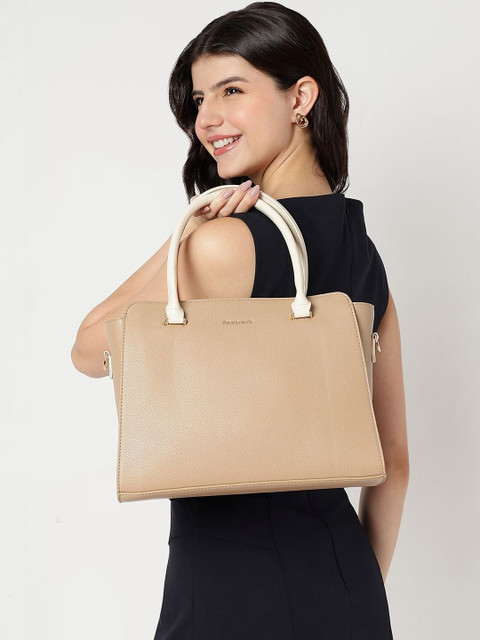 Fastrack Women Pebbleedge Camel Satchel