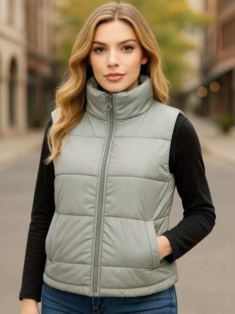 GRX Women Woollen Lightweight Puffer Jacket