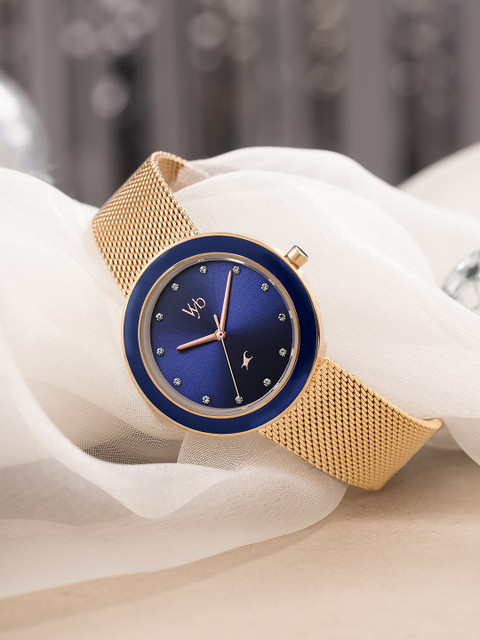 Fastrack Vyb Lumina Quartz Blue Dial Analog Watch For Women - FV60102KM02W