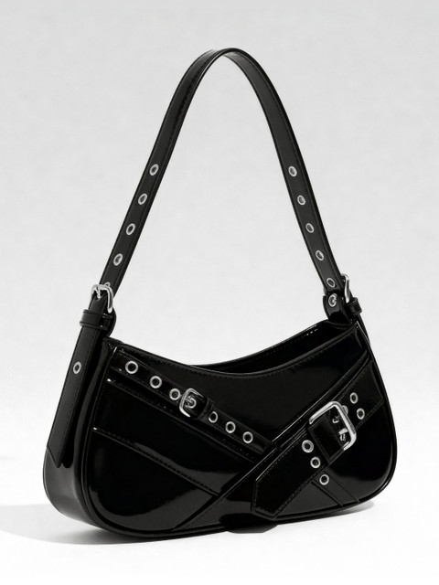 ROSS BROWN PU Handheld Bag