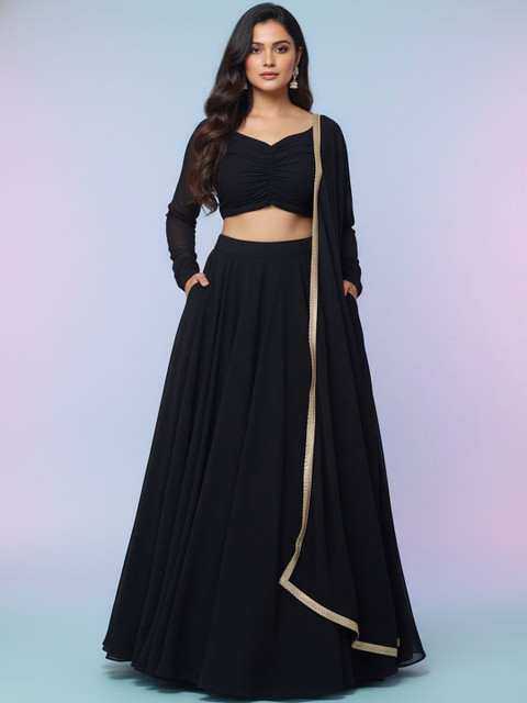 LIPS CROWN Ready to Wear Lehenga & Blouse With Dupatta