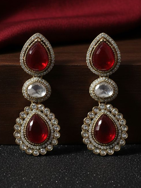 SHONA'S STYLE Teardrop Shaped Drop Earrings - Image 2