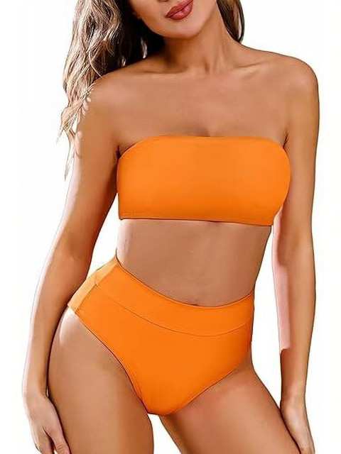 MGWCOLLECTION Strapless Neck Swim Bikini Set