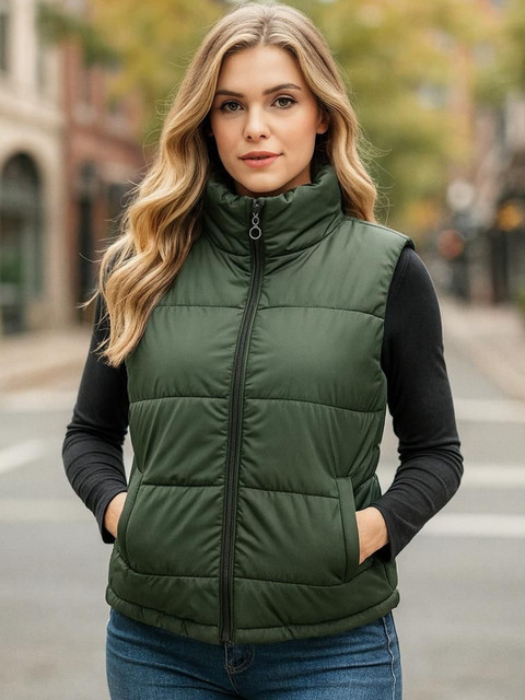 GRX Women Woollen Lightweight Puffer Jacket