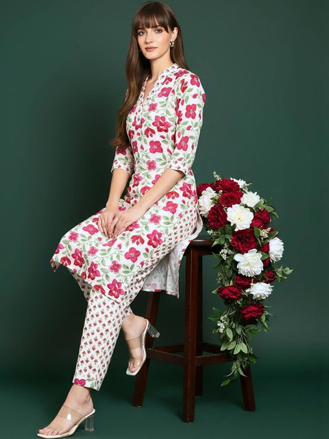 GLSGM Printed Cotton Tunic With Trousers Co-Ords