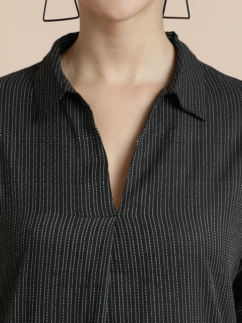 BLACK & BLAH BLAH Embroidered Kurta With Trousers - Image 2