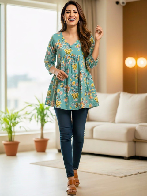 SZN Floral Print Top