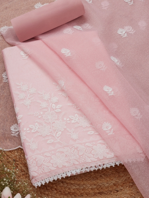 Soch Floral Embroidered Unstitched Dress Material
