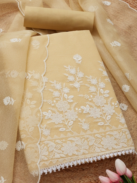 Soch Floral Embroidered Unstitched Dress Material